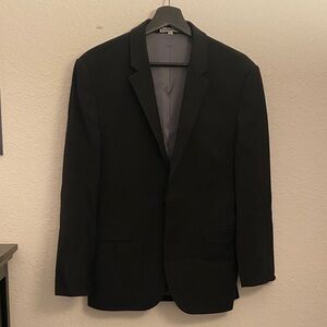 Men's Black Single-Breasted Blazer